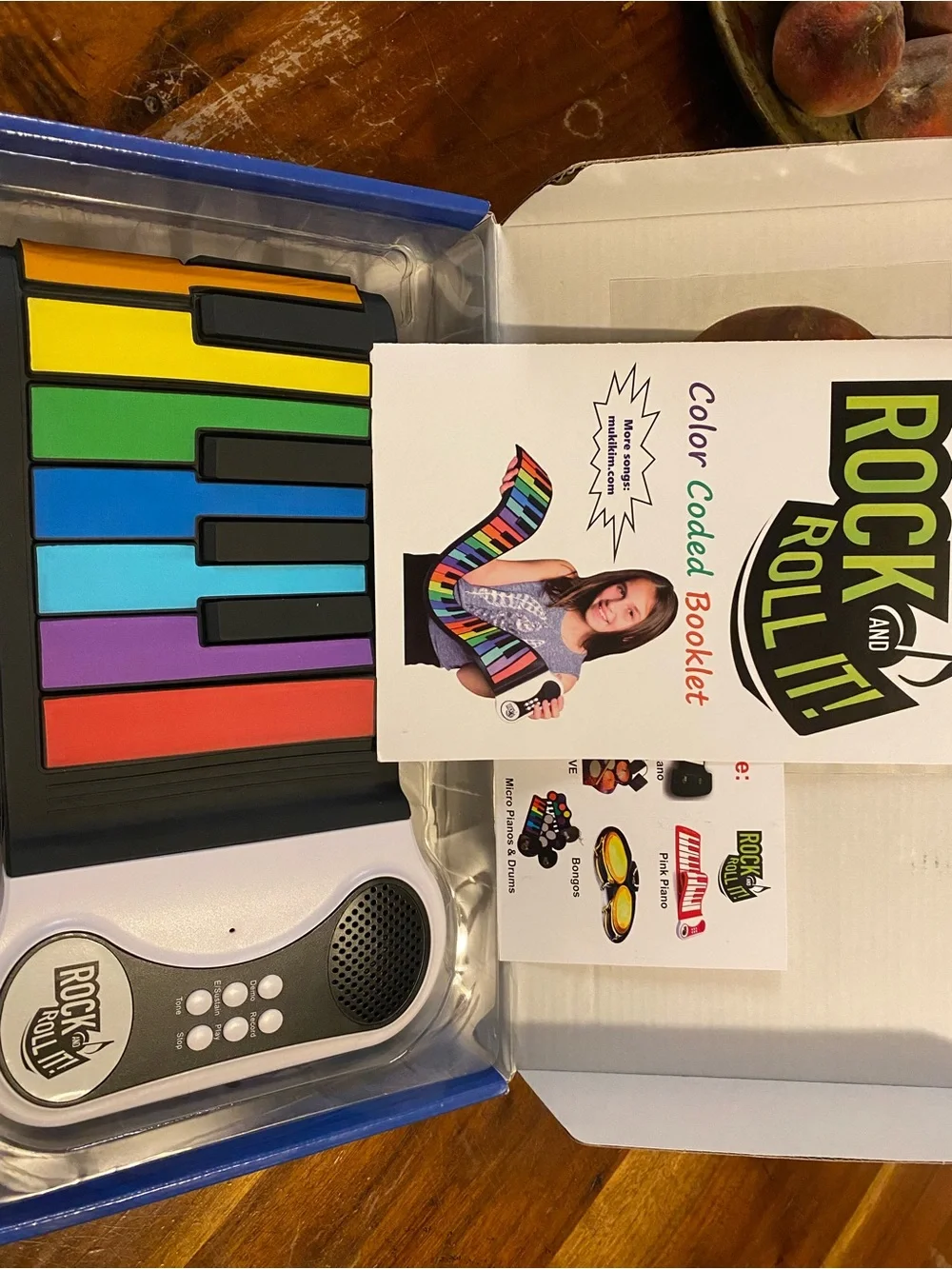 Rainbow Flexible Roll-Up Piano - Colorful Kids Keyboard